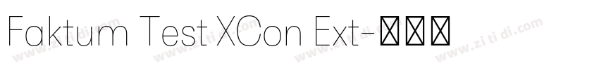 Faktum Test XCon Ext字体转换